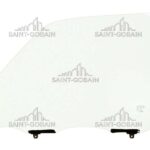 LH FRONT DOOR GLASS W/FITT GREEN SEKURIT